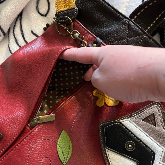 Chala Faux Leather Raccoon Tote - Picture 6 of 6